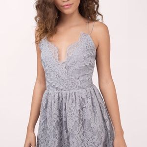 Gray Homecoming Dress